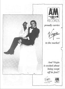 A&M Records Canada to distribute Virgin Records Canada ad