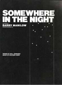Rondor Music International: Somewhere In the Night U.S. sheet music