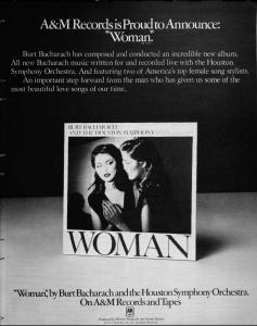 Burt Bacharach: Woman U.S. ad