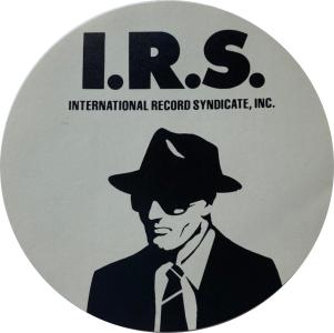 I.R.S. Records U.S. promotional sticker