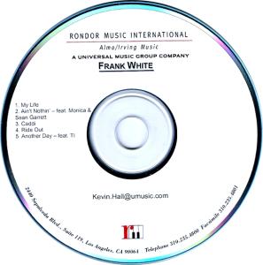 Frank White 5 song CD sampler US