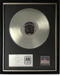 Styx: Paradise Theater US in-house platinum award