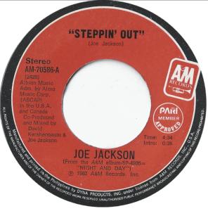 Joe Jackson: Steppin' Out Philippines 7-inch