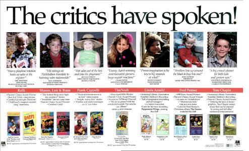 A&M Childrens Records U.S. ad