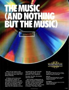 Nimbus Records US mastering and pressing ad