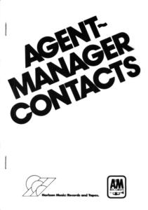 A&M Records artist-manager contacts 1970s