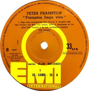 Peter Frampton: Frampton Comes Alive! Bolivia vinyl album