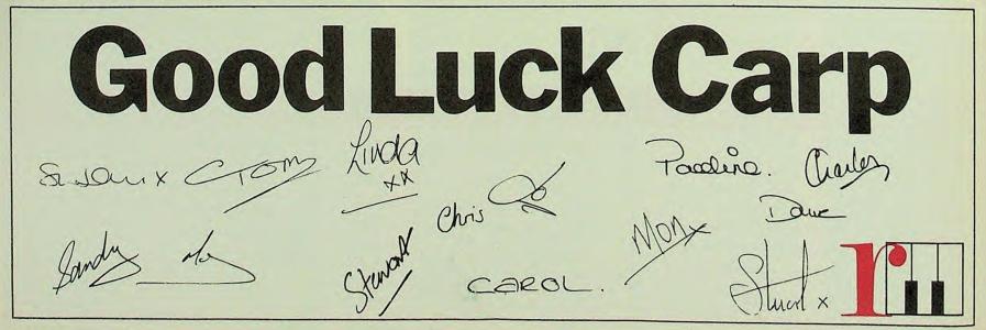 Rondor Music International Good Luck Carp Britain ad