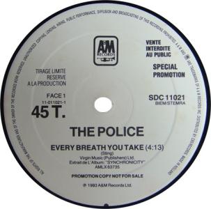 Police: Every Breath You Take France promo 12-inch