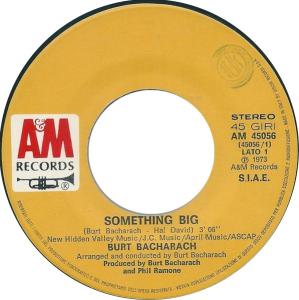 Burt Bacharach: Something Big Italy 7-inch