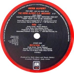 Herb Alpert: Rotation Britain 7-inch