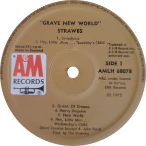 Strawbs: Grave New World Kenya vinyl album