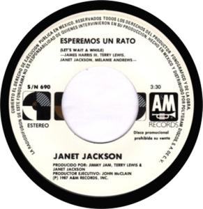 Janet Jackson: Let’s Wait Awhile Mexico promo 7-inch