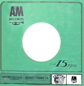 A&M Records Peru 7-inch sleeve