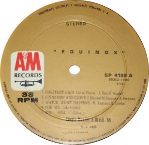 Sergio Mendes & Brasil ‘66: Equinox Peru vinyl album