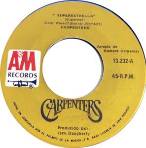 Carpenters: Superstar Venezuela 7-inch