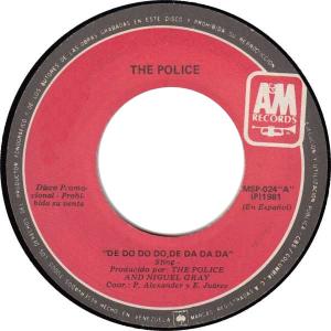 Police: De Do Do Do, De Da Da Da Venezuela 7-inch