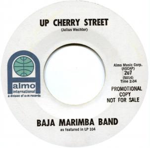 Baja Marimba Band: Up Cherry Street US promo 7-inch