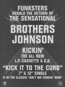 Brothers Johnson: Kick It to the Curb Britain ad