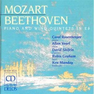 Rosenberger, Vogel, Schifrin, Graham, Bunday: Mozart/Beethoven Piano and Wind Quintets US CD