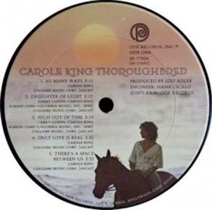 Carole King: Thoroughbred US album