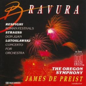 James DePriest, Oregon Symphony: Bravura: Respighi/Strauss/Lutoslawski US CD