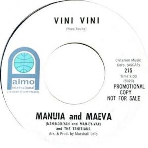 Manuia & Maeva: Vini Vini US Promo 7-inch