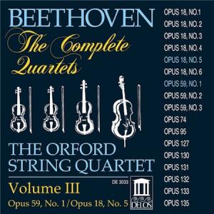 Orford String Quartet: Beethoven The Complete Quartets Vol. III US CD