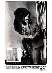 Paul Desmond: Summertime US ad