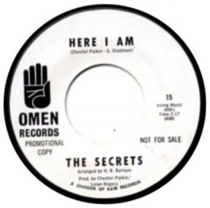 Secrets:Secrets: Here I Am/I Feel a Thrill Coming On US promo 7-inch