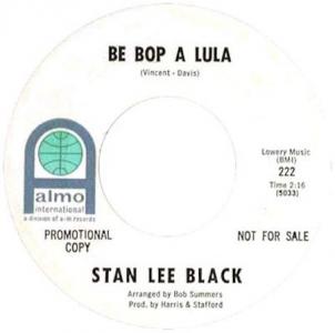 Stan Lee Black: Be Bop a Lula US Promo 7-inch
