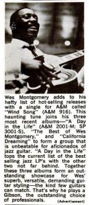 Wes Montgomery: A Day In the Life US ad