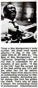 Wes Montgomery: A Day In the Life US ad