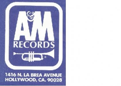A&M Records A&M stationery