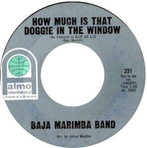 Baja Marimba Band: How Much Is That Doggie In the Window US 7-inch