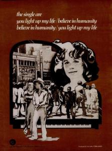 Carole King: You Light Up My Life/Believe In Humanity US ad