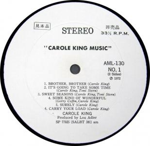 Carole King Promo, Label