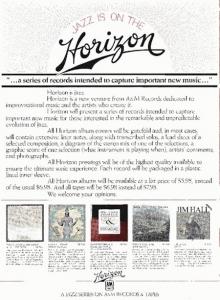 Horizon Records Catalog, Advert