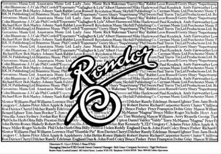 Rondor Music International Advert