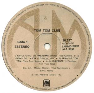 Tom Tom Club Label