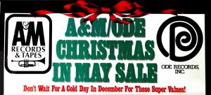 A&M/Ode Christmas In May Sale promotional poster