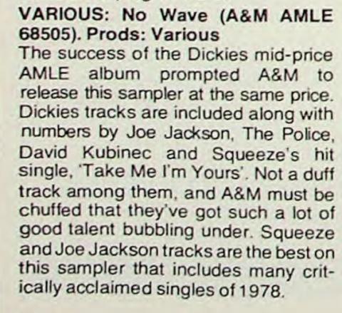 No Wave Britain album review