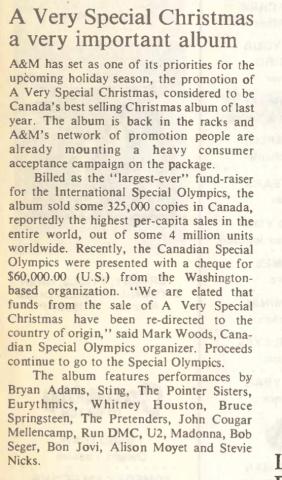 A Very Special Christmas Canada feature story