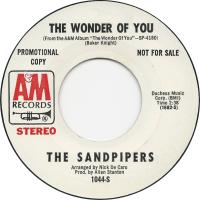 Sandpipers: The Wonder Of You U.S. promo single