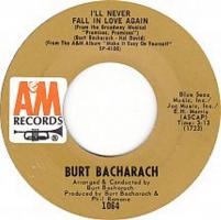 Burt Bacharach: I'll Never Fall In Love Again US 7-inch