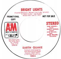 Earth Quake: Bright Lights U.S. promo single