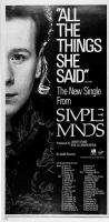 Simple Minds: All the Things She Said U.S. ad