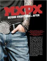 MxPx: Before Everything and After U.S. sell sheet