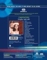 Carpenters: Singles 1969-1981 U.S. sell sheet