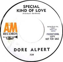 Dore: Alpert: Special Kind Of Love U.S. promo 7-inch